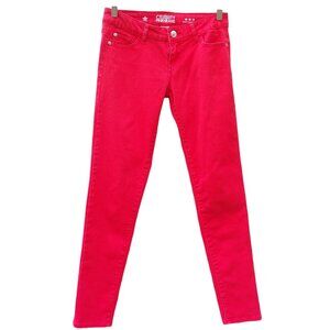 Celebrity Pink Skinny Jeans, Poinsettia (Dark Coral), Juniors Size 3